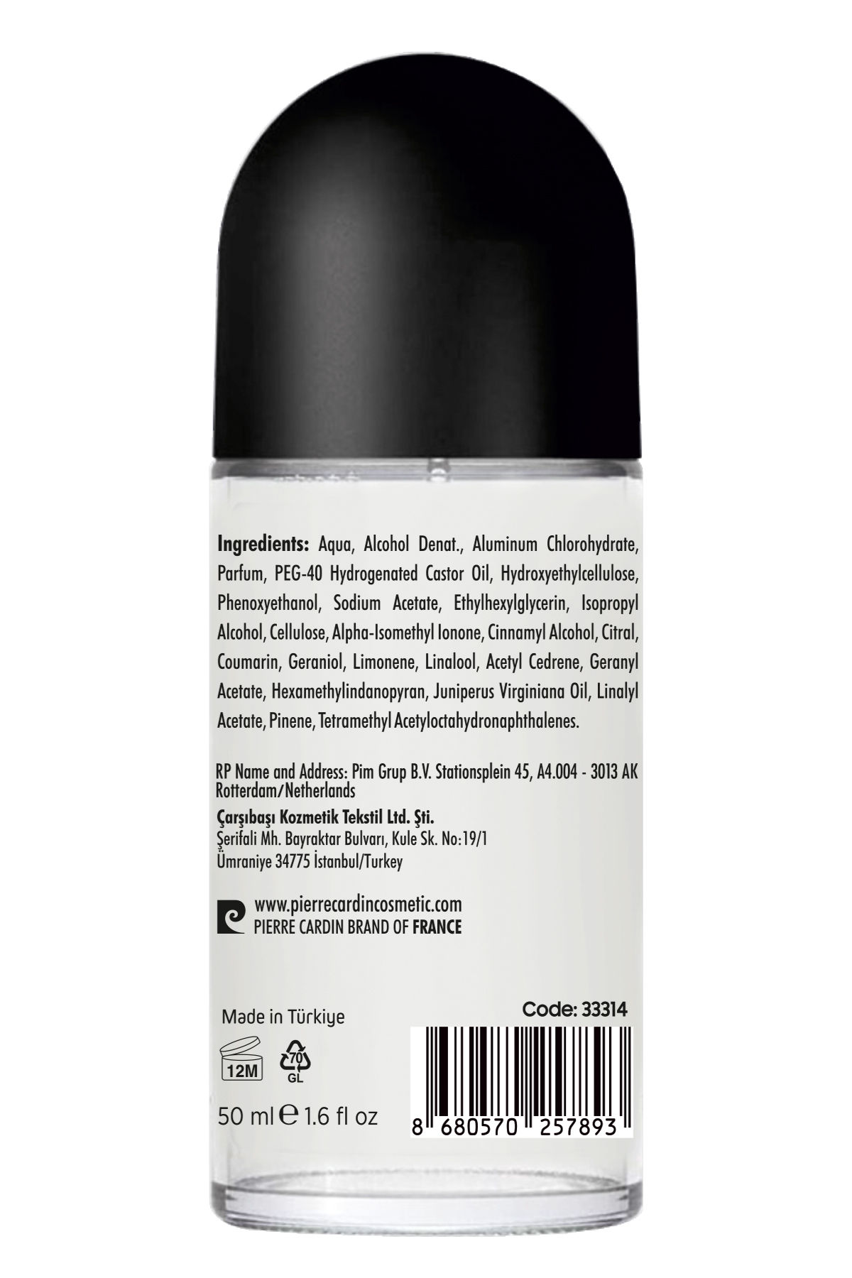 Pierre Cardin Energy 48 Saat Etkili Antiperspirant Roll-On Deodorant - 50 ML