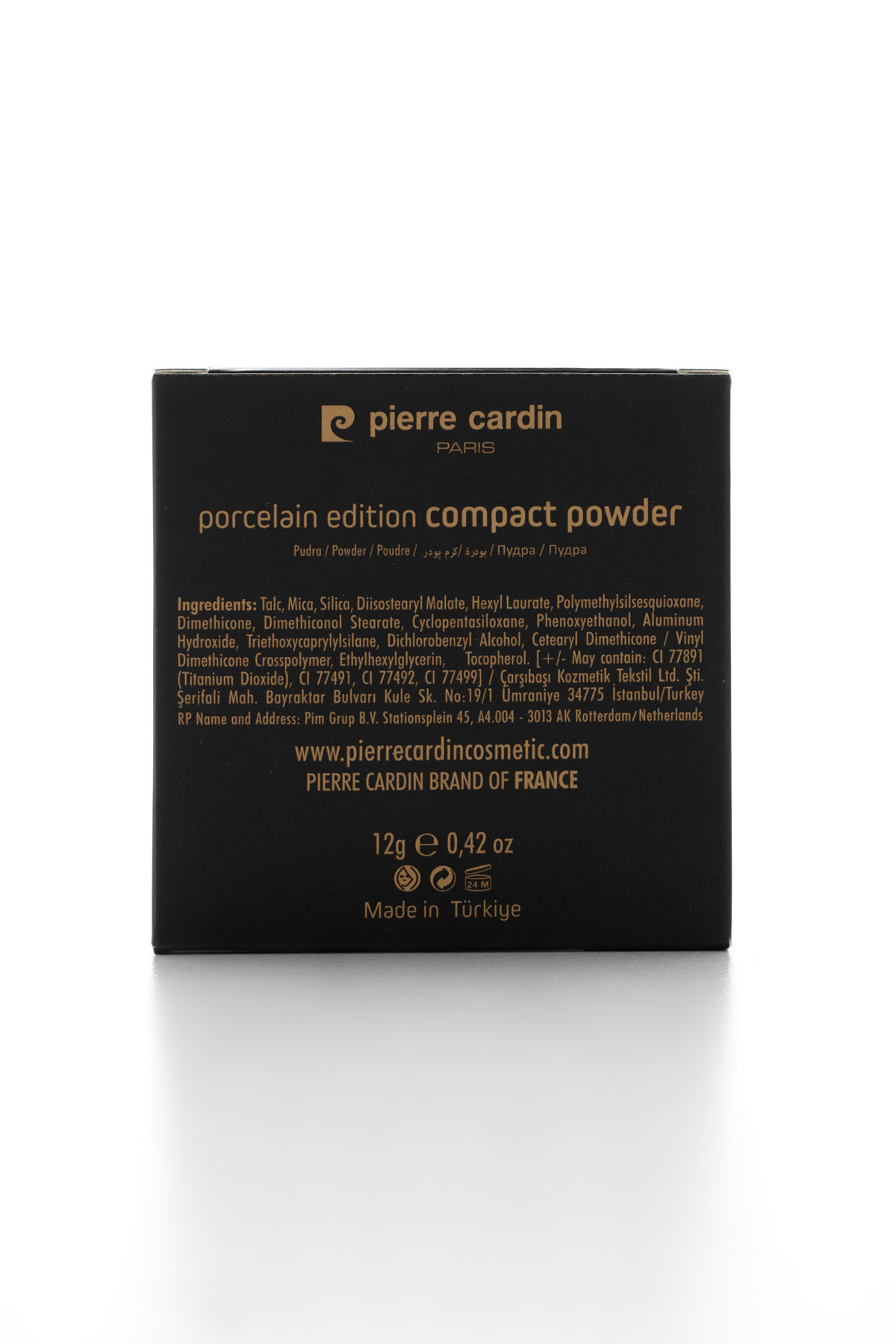 Pierre Cardin Porcelain Edition Compact Powder - Pudra - 688- Smoke