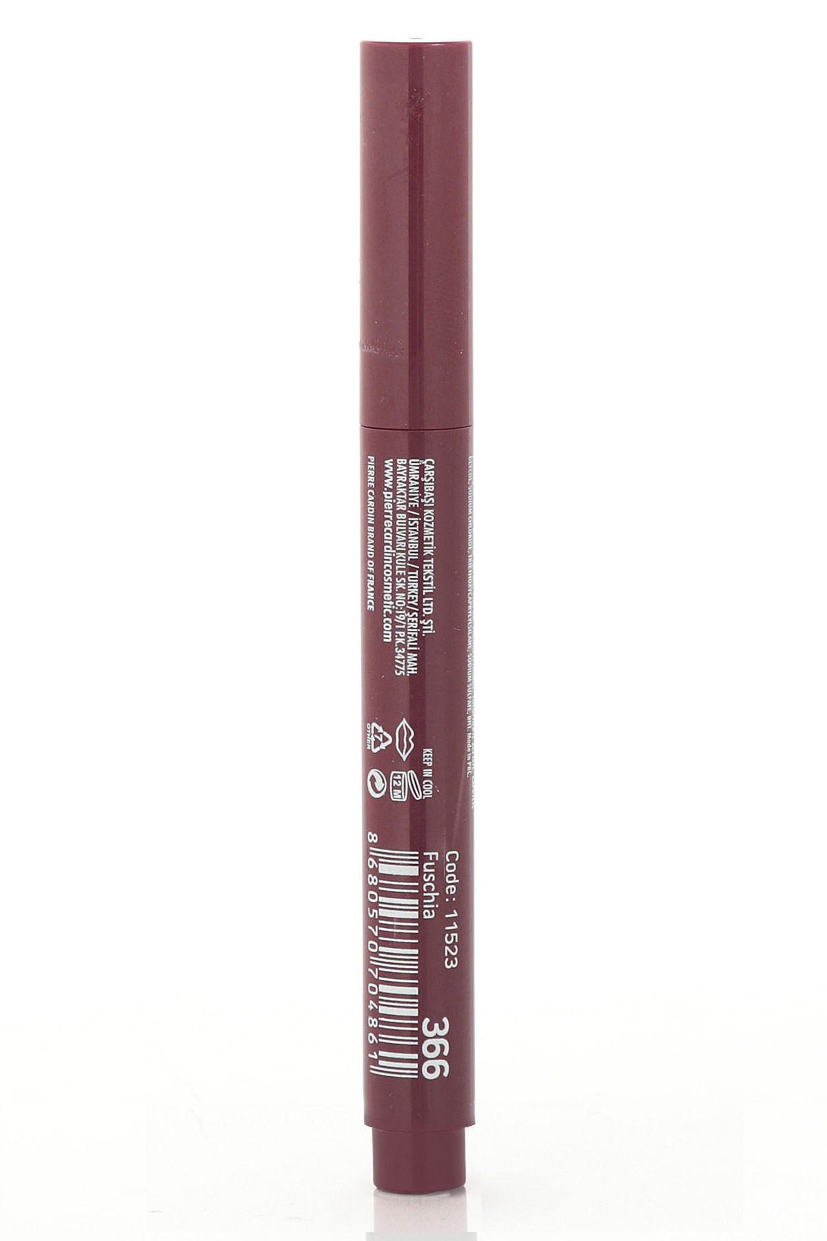 Pierre Cardin Chubby Dewy Glowy Lipstick-Ruj-Fuschia-366