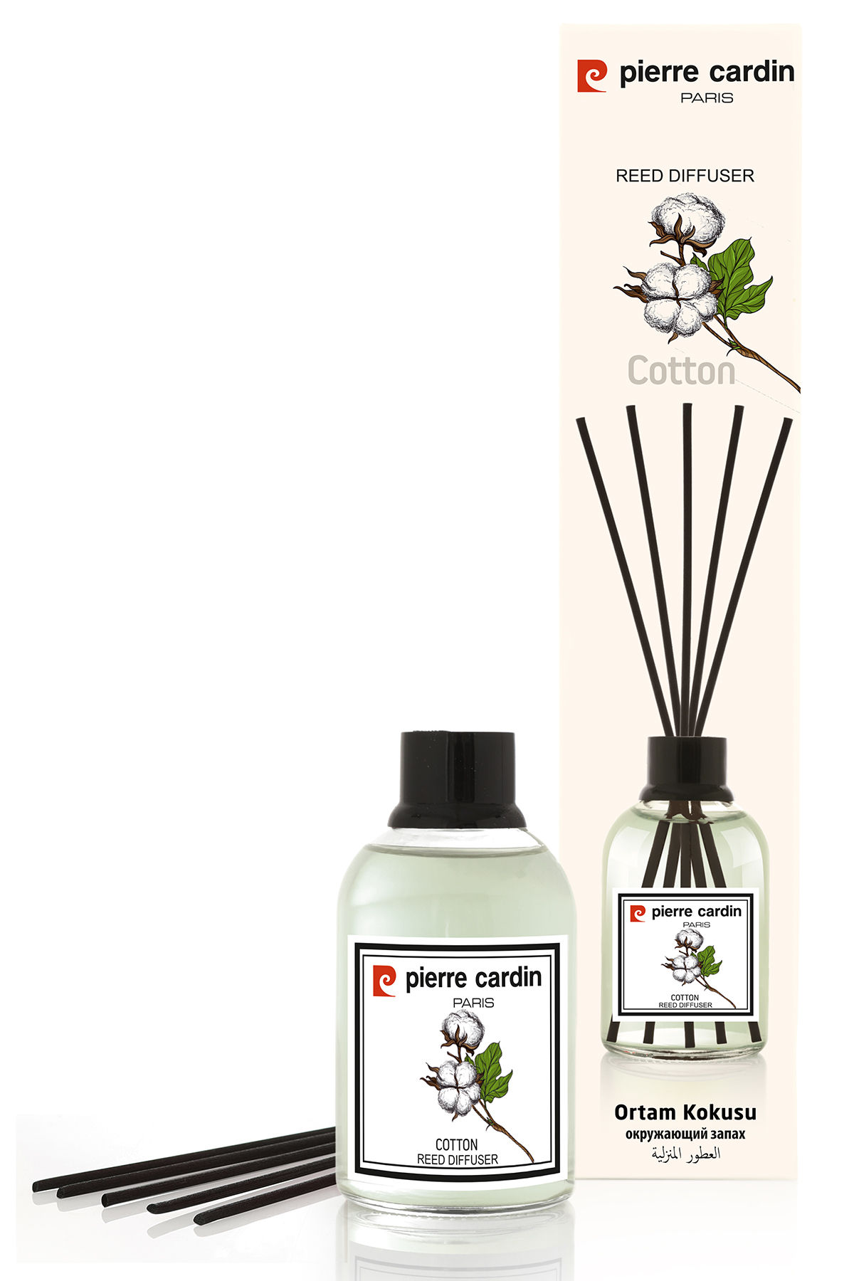Pierre Cardin Reed Diffuser 110 ml – Cotton – Pamuk Oda Kokusu