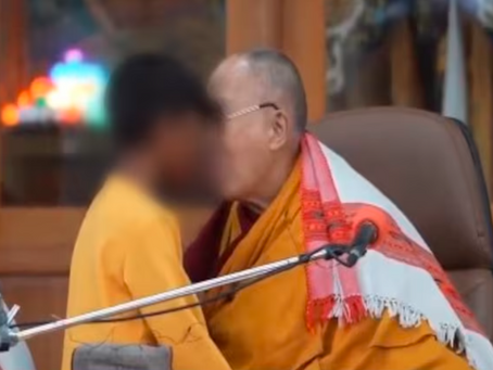 Dalai Lama asks boy to ‘suck his tongue’, kisses him on lips. Video triggers row