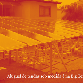 Aluguel de tendas sob medida