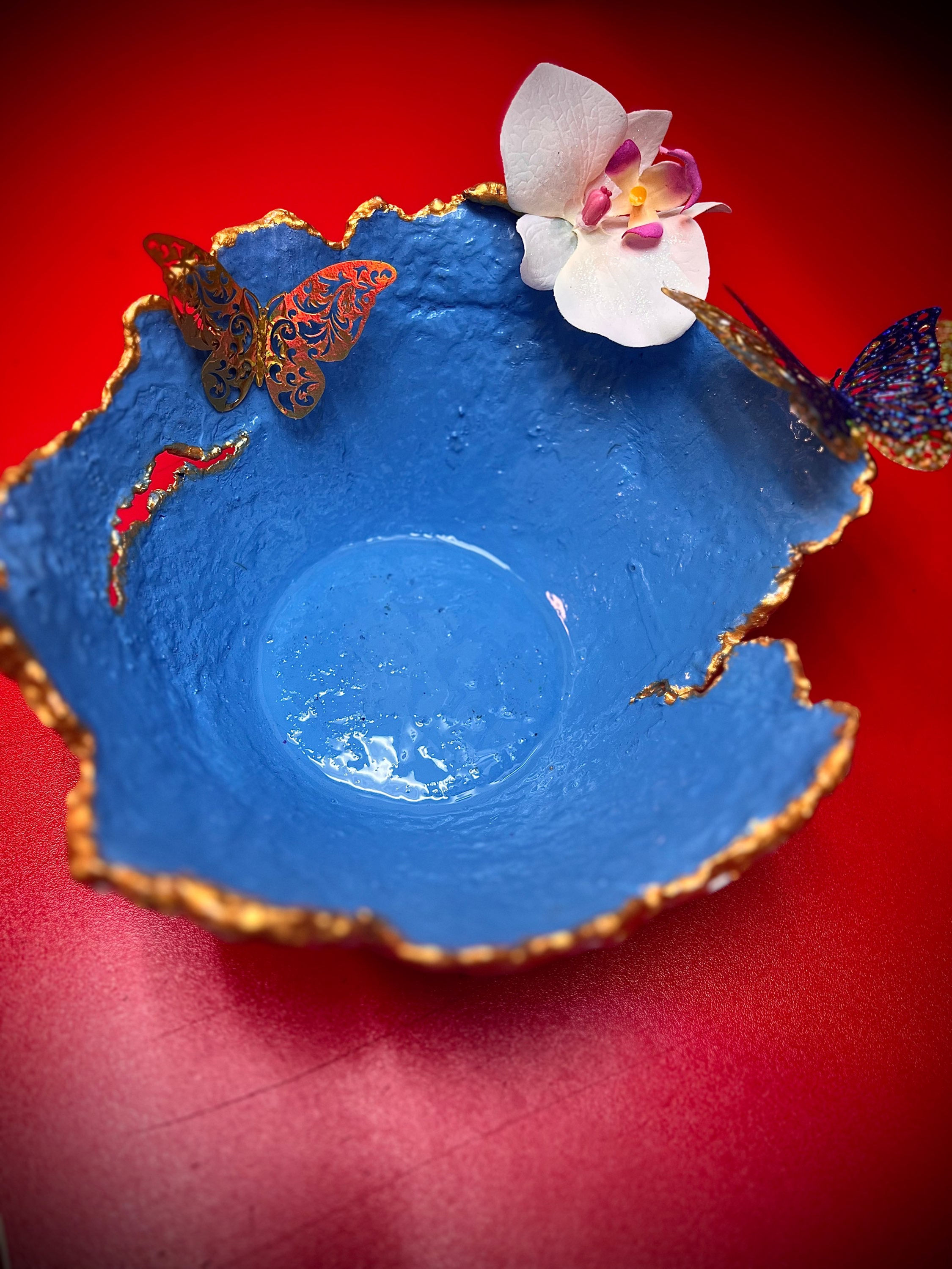 SOLD "White/Blue Vase"