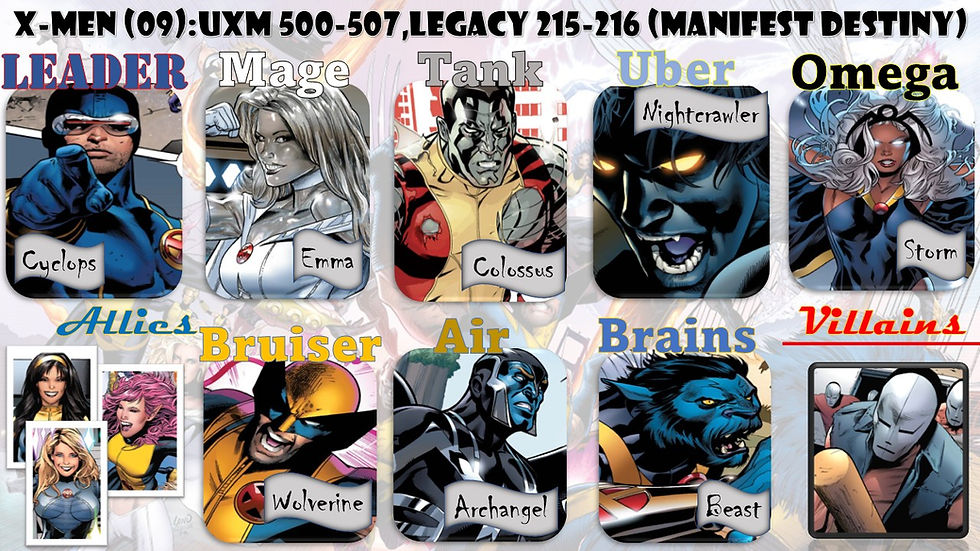 289_UXM 500 - 507, XM Legacy 215 - 218_ManifestDestiny