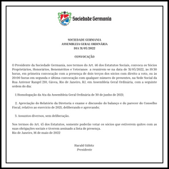 Assembleia Geral Ordinária