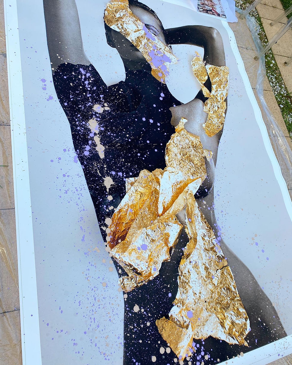 Thumbnail: Golden Girl Black Rose, Lilac Splash, 2023