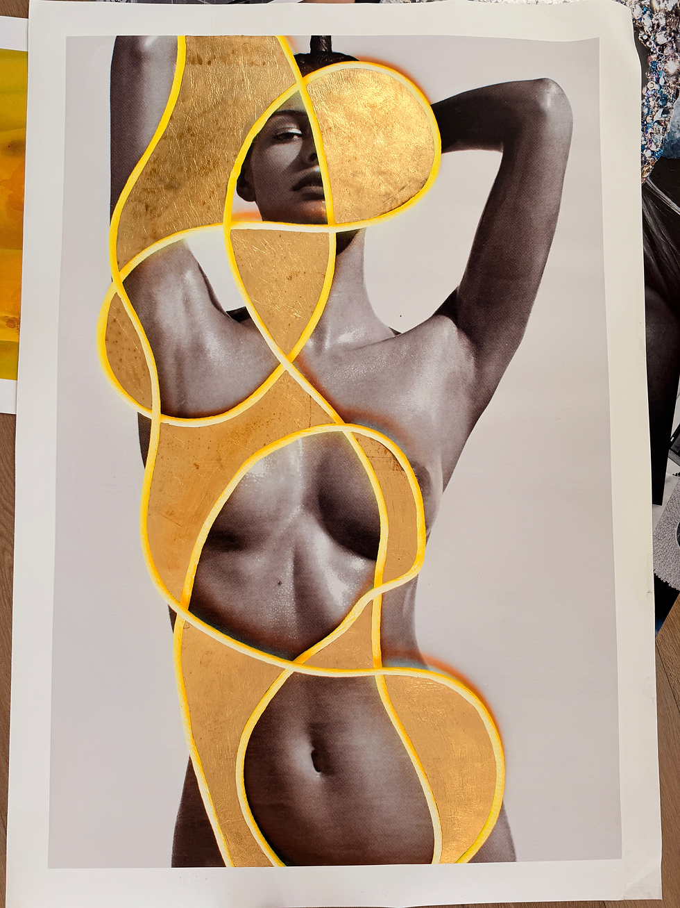 Golden Girl In Ribbon, 2025