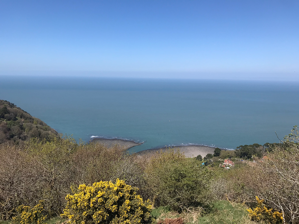 Lynton and Lynmouth Cliff Railway scenic exmoor walk, summerhouse view