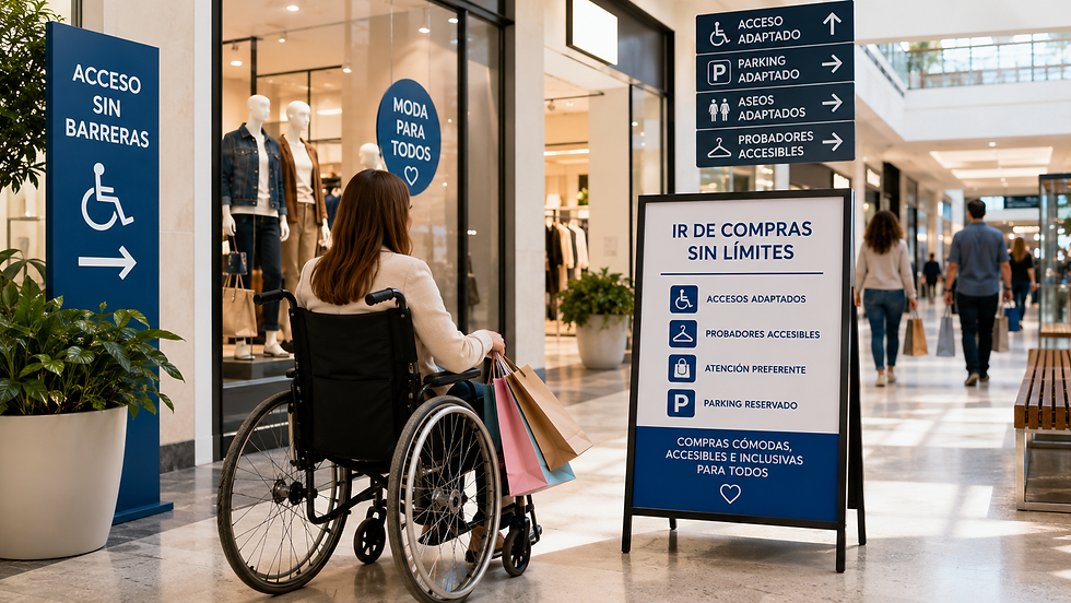 Lugares para ir de compras ideales para personas con movilidad reducida en Madrid