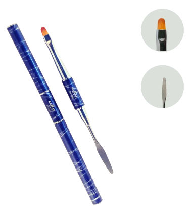 Pennello professionale AcryGel dopia punta e sfere detaglio delle punte KAMAK
