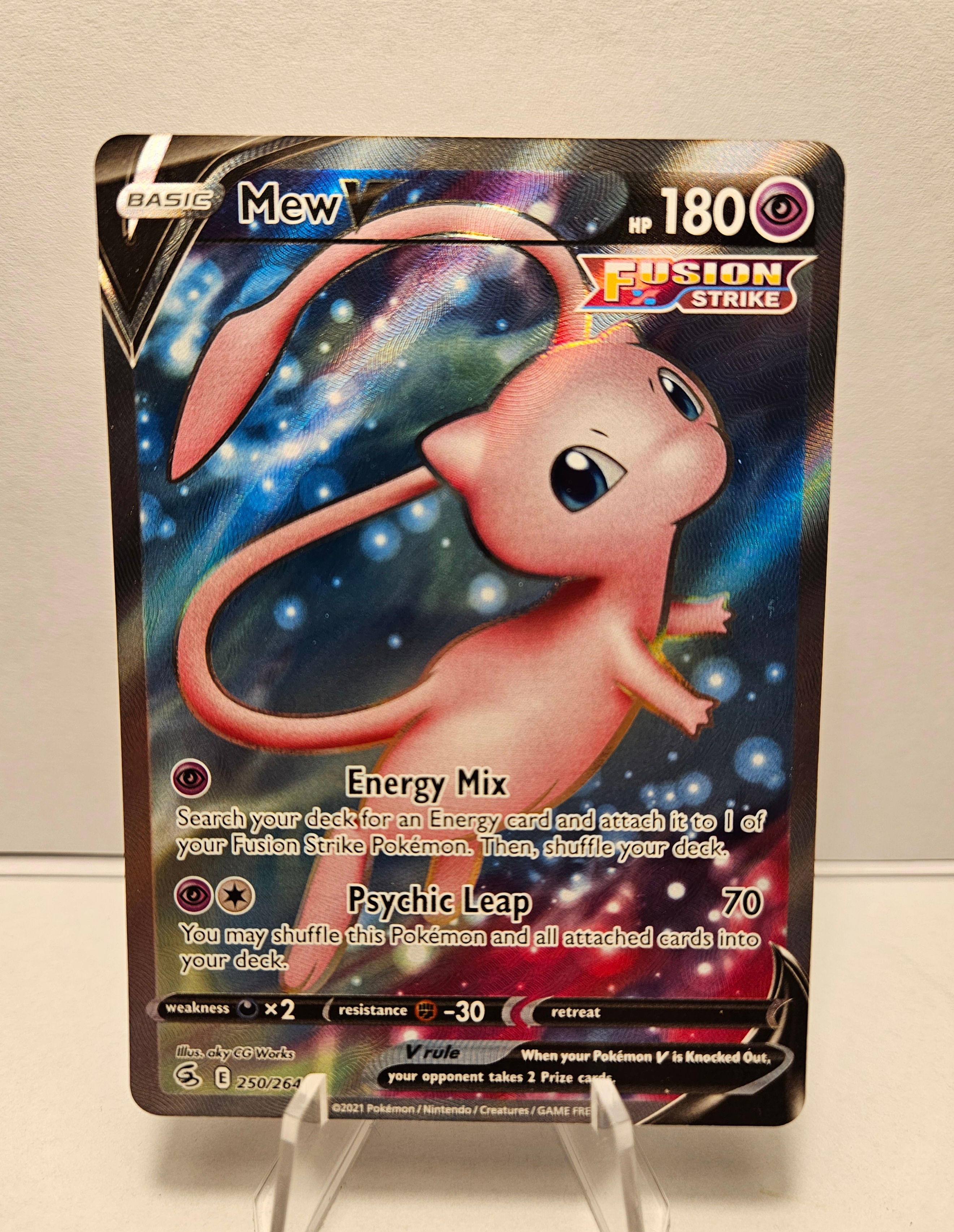 Mew V Full Art Fusion Strike 250/264