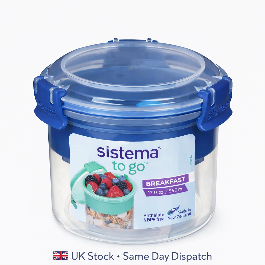 Sistema breakfast pot 530ml yogurt granola container leakproof