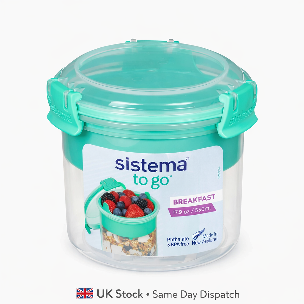 Sistema breakfast pot 530ml yogurt granola container leakproof cereal