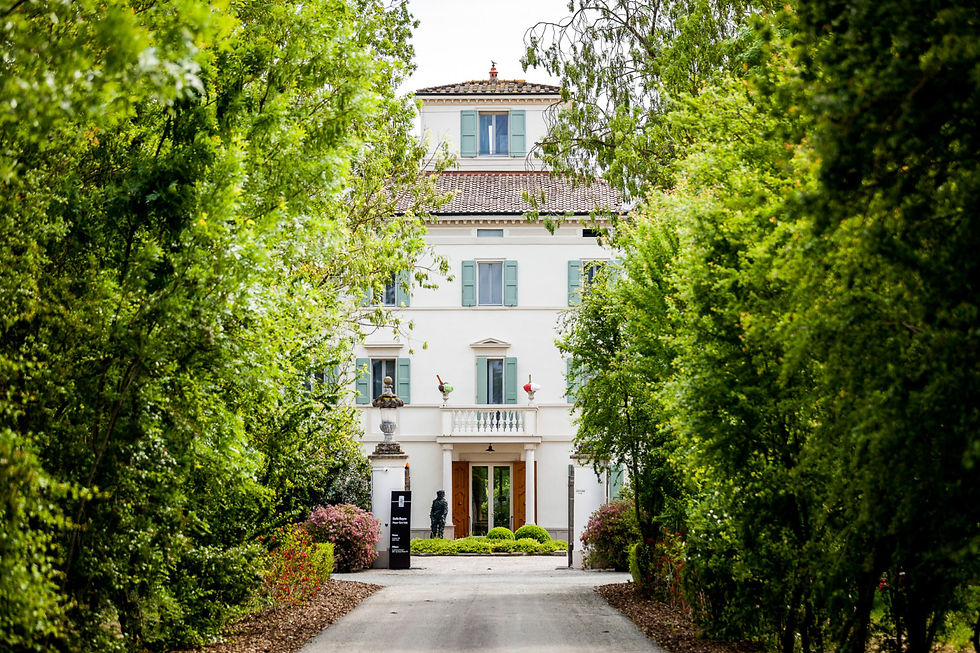 World’s top world chef Massimo Bottura's country house emphasis on truly memorable meals in a refreshingly relaxed atmosphere of an 18th Century farmhouse. Casa Maria Luigia is a 15-minute drive from central Modena and about 20 miles from Bologna airport. Each of the 12 rooms is different and a combination of retro chic and minimalist design Both breakfast and dinner are at shared tables at the coach house opposite the main villa. Guests are encouraged to converse and interact with the chefs, getting up to watch dishes being prepared at the open kitchen. Dinner is rather like an evening of immersive theatre with Bottura and his team sharing memories with flair and informality to explain the inspiration behind dishes. Many ingredients are home produced, The nine-course tasting menu is a collection of iconic dishes from the Bottura's triple Michelin-starred Osteria Francescana in Modena.