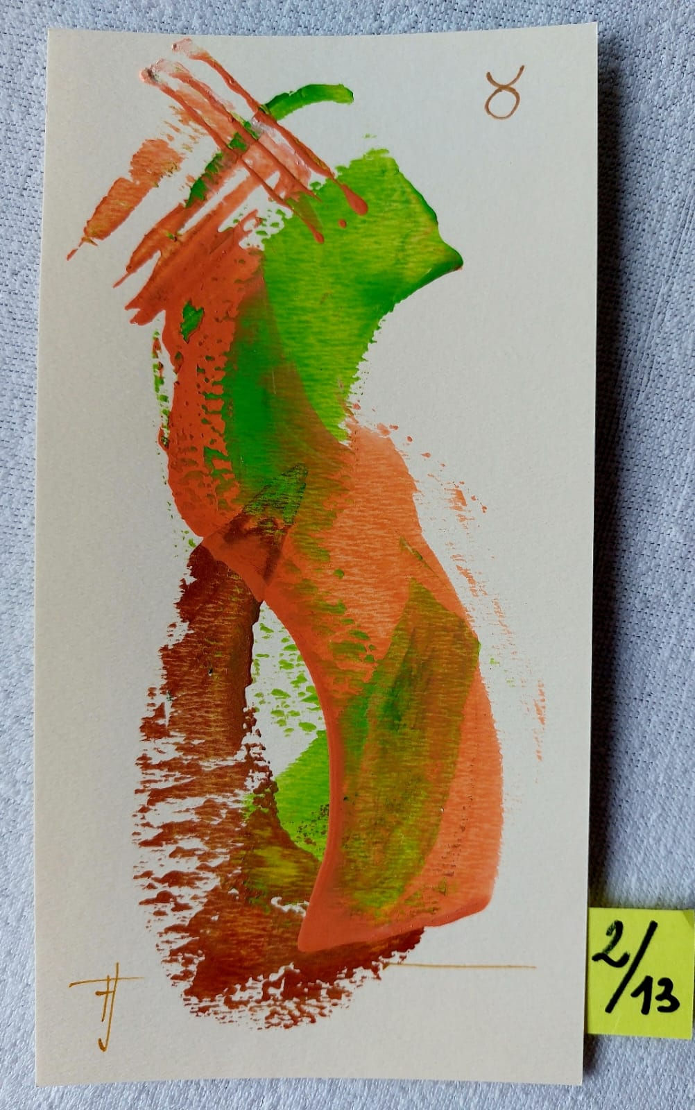 Býk Energetický obrázek + afirmace BÝK