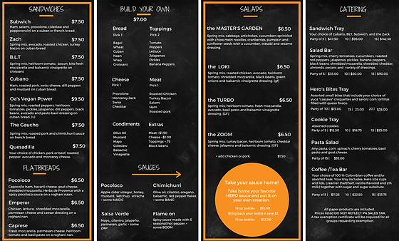 Cafe Menu Heroskafepa Cafe Menu Heroskafepa