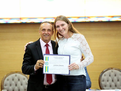 Vice-presidente da Arom recebe homenagem da ALE por trabalhos em comunidades quilombolas