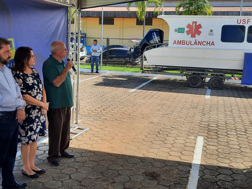 Deputado Lebrão entrega ambulâncha para comunidade do baixo madeira em Porto Velho