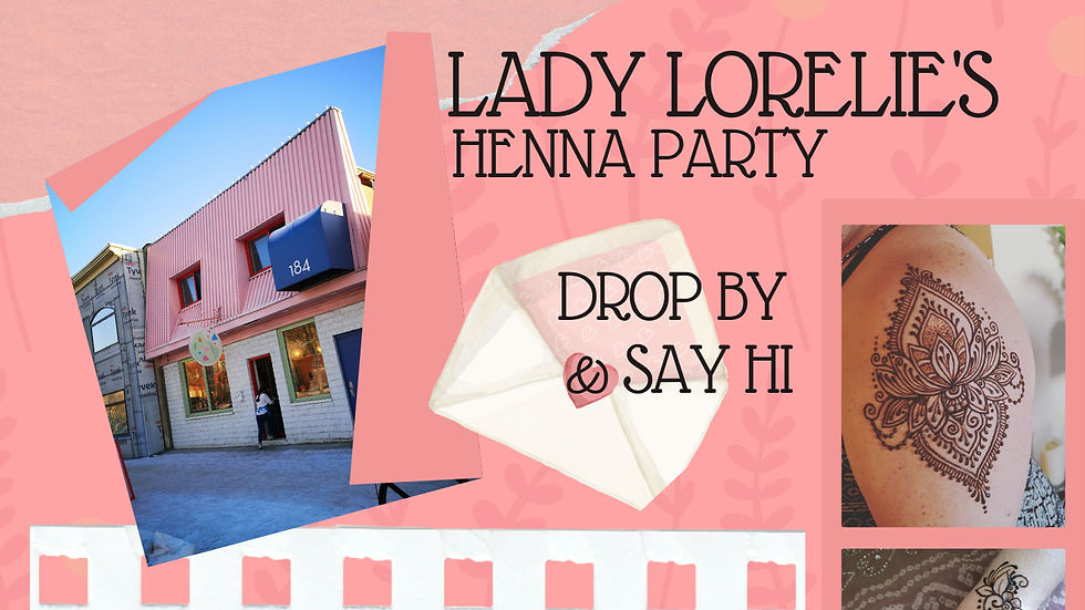 Lady Lorelie's Henna Party at the Studio