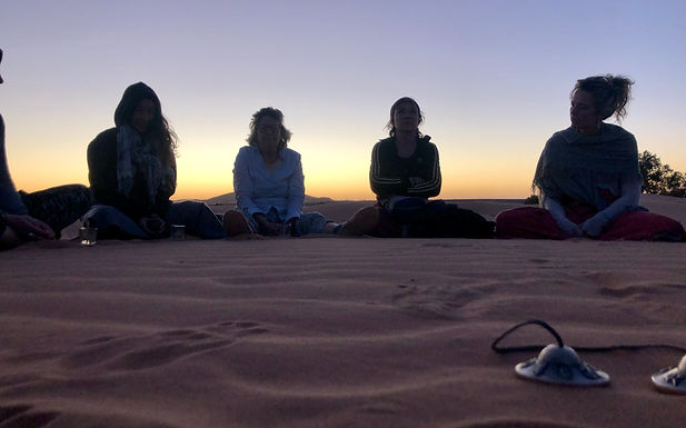 Groepsmeditatie in de Duinen