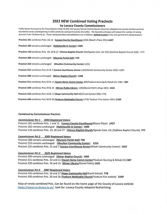 2022 Election Season | Lavaca Republicans