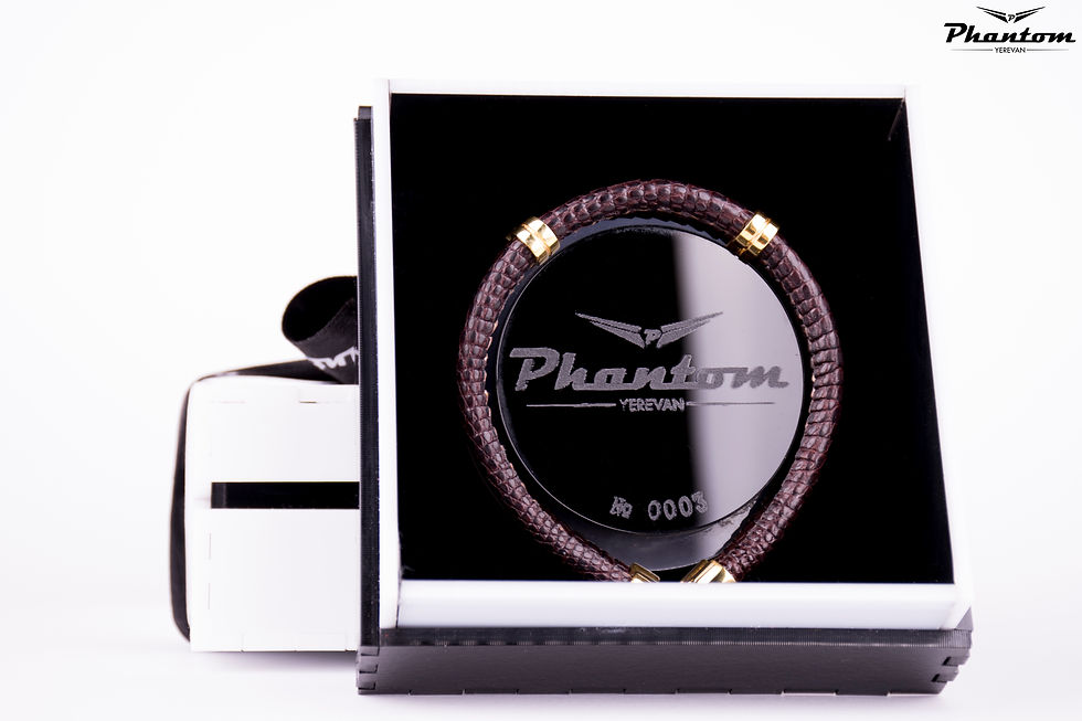 Thumbnail: Brown Lizard Leather Bracelet