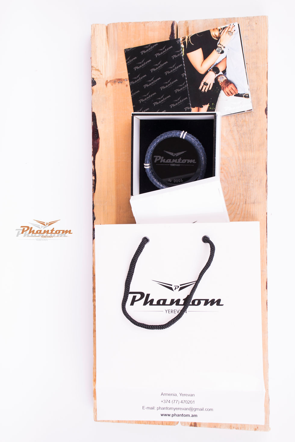 Thumbnail: Dark Blue Python Leather Bracelet