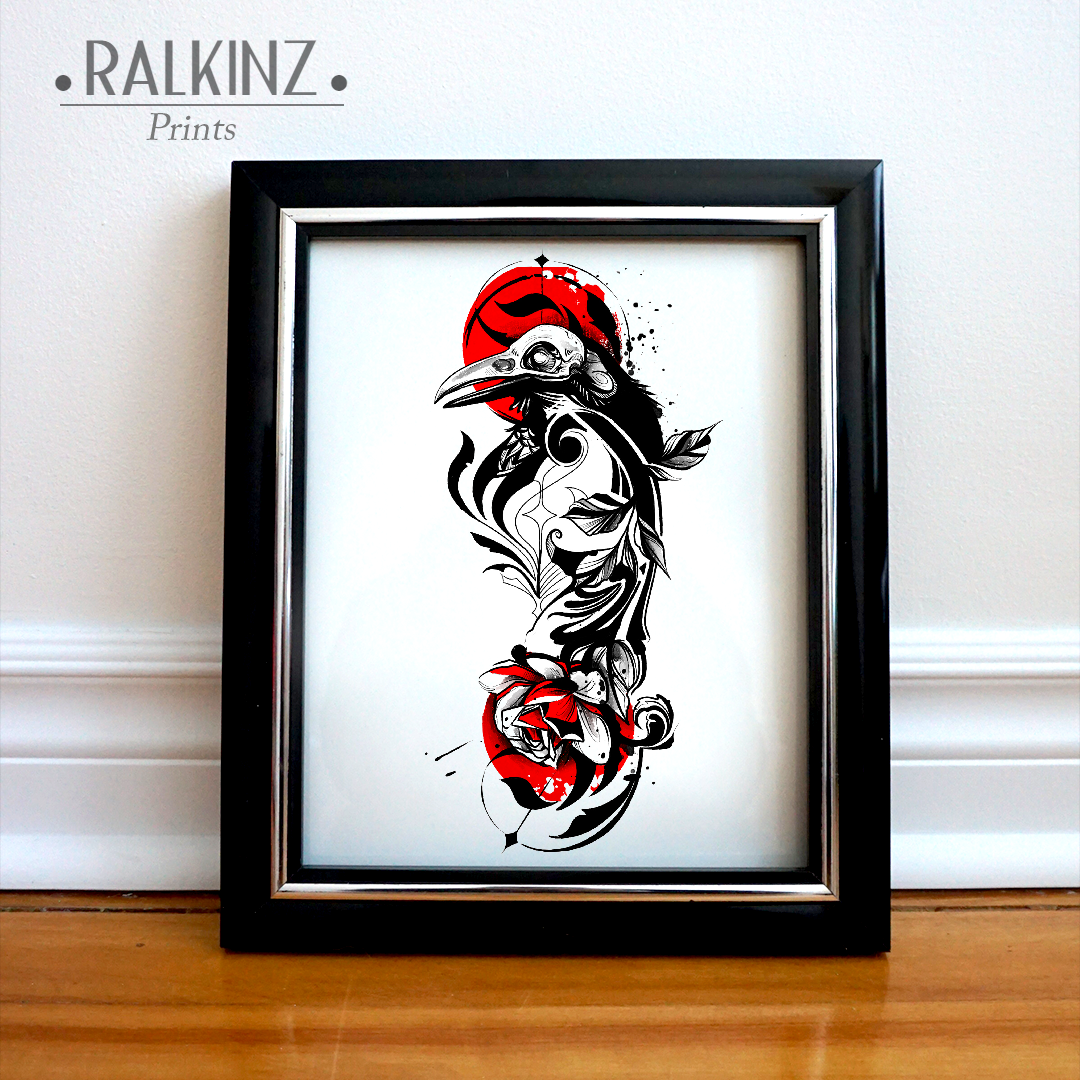 Raven - 8.5 x 11.0 in