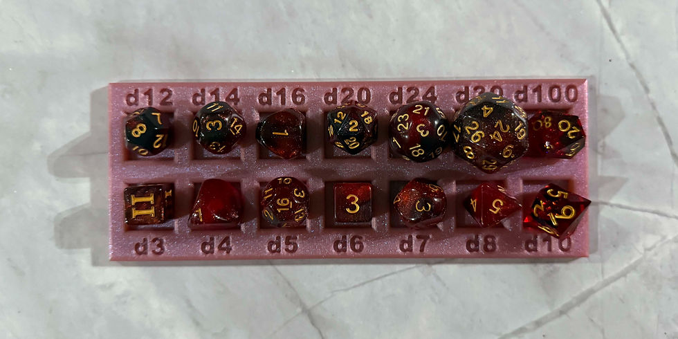 Thumbnail: Dice Tray: Elder’s Quartz | Chameleon: Rose Quartz