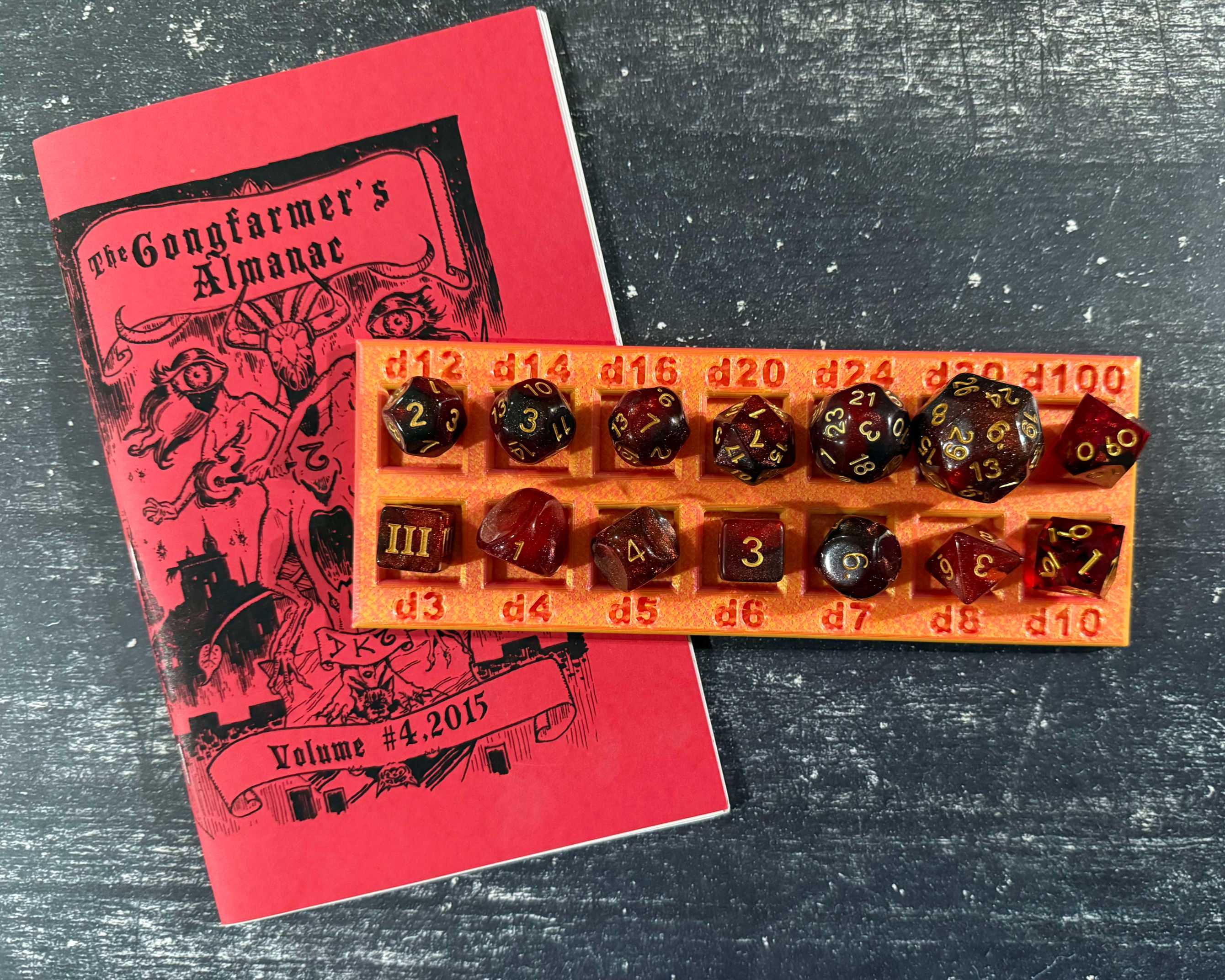 Dice Tray: Elemental Blaze | Pink Yellow| Silk