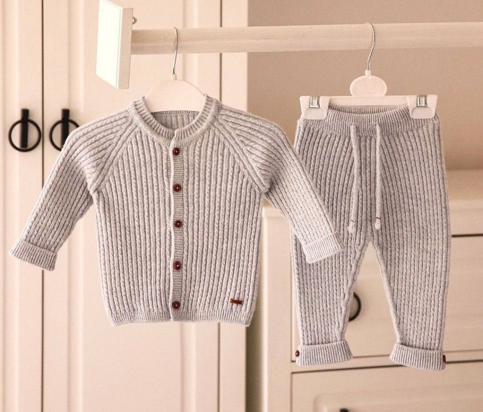 Küçük resim: Merinos Yünü Unisex 2’li Takım