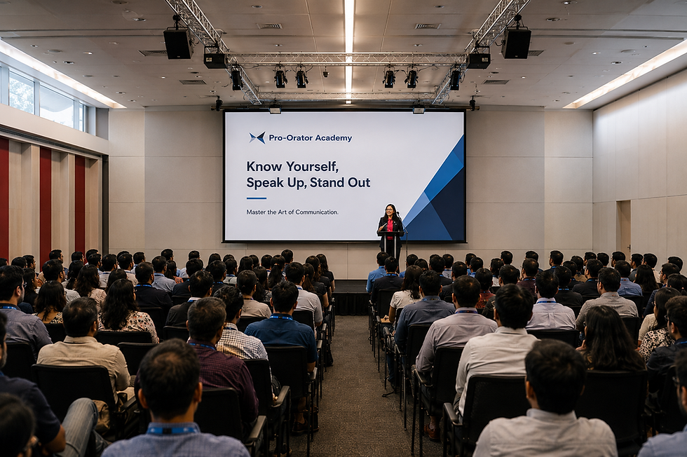 Executive presence training Bangalore — Pro Orator Academy Shweta Mandal