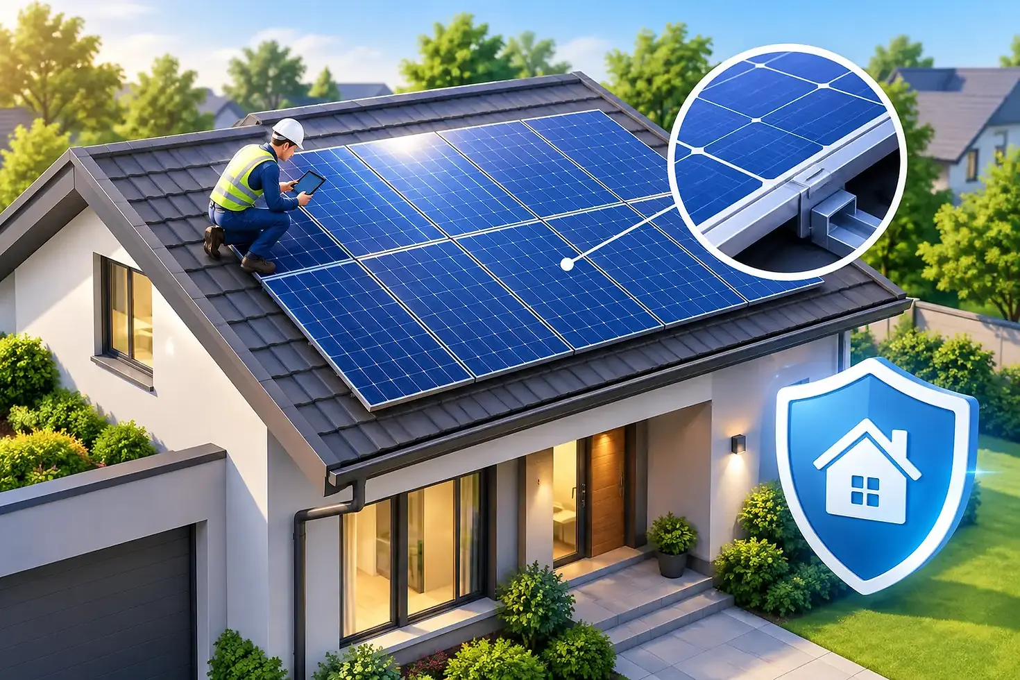 Solar Roof Inspection for a Protected Home