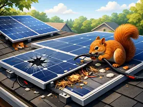 Can Squirrels Damage Rooftop Solar Panels?