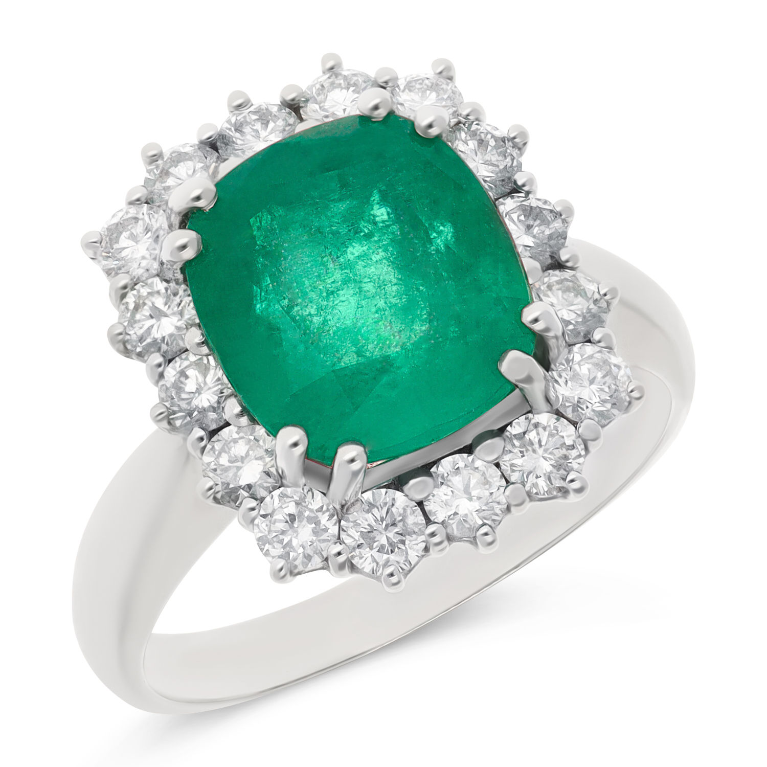 Bague émeraude et diamants