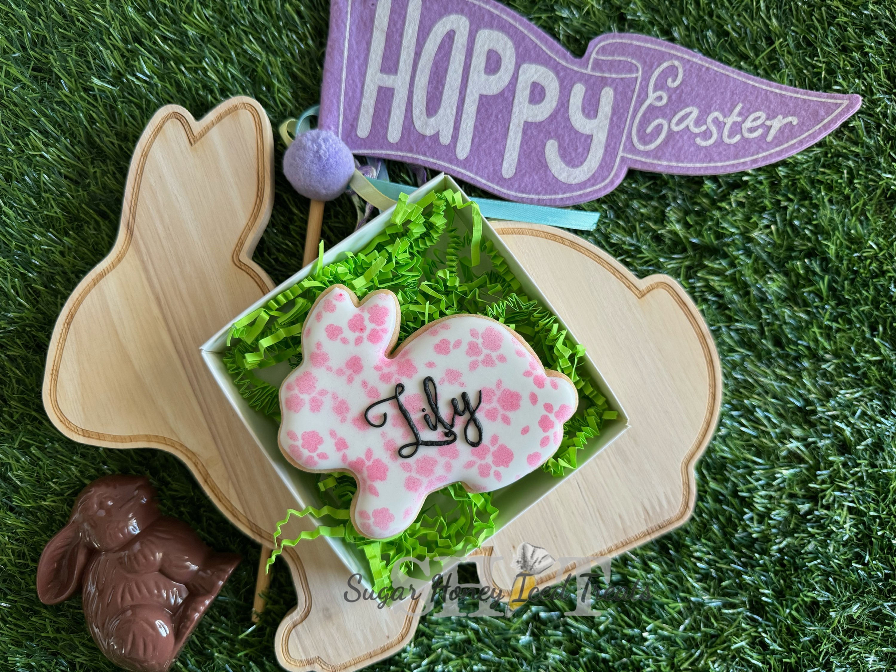 Floral Bunny Cookie