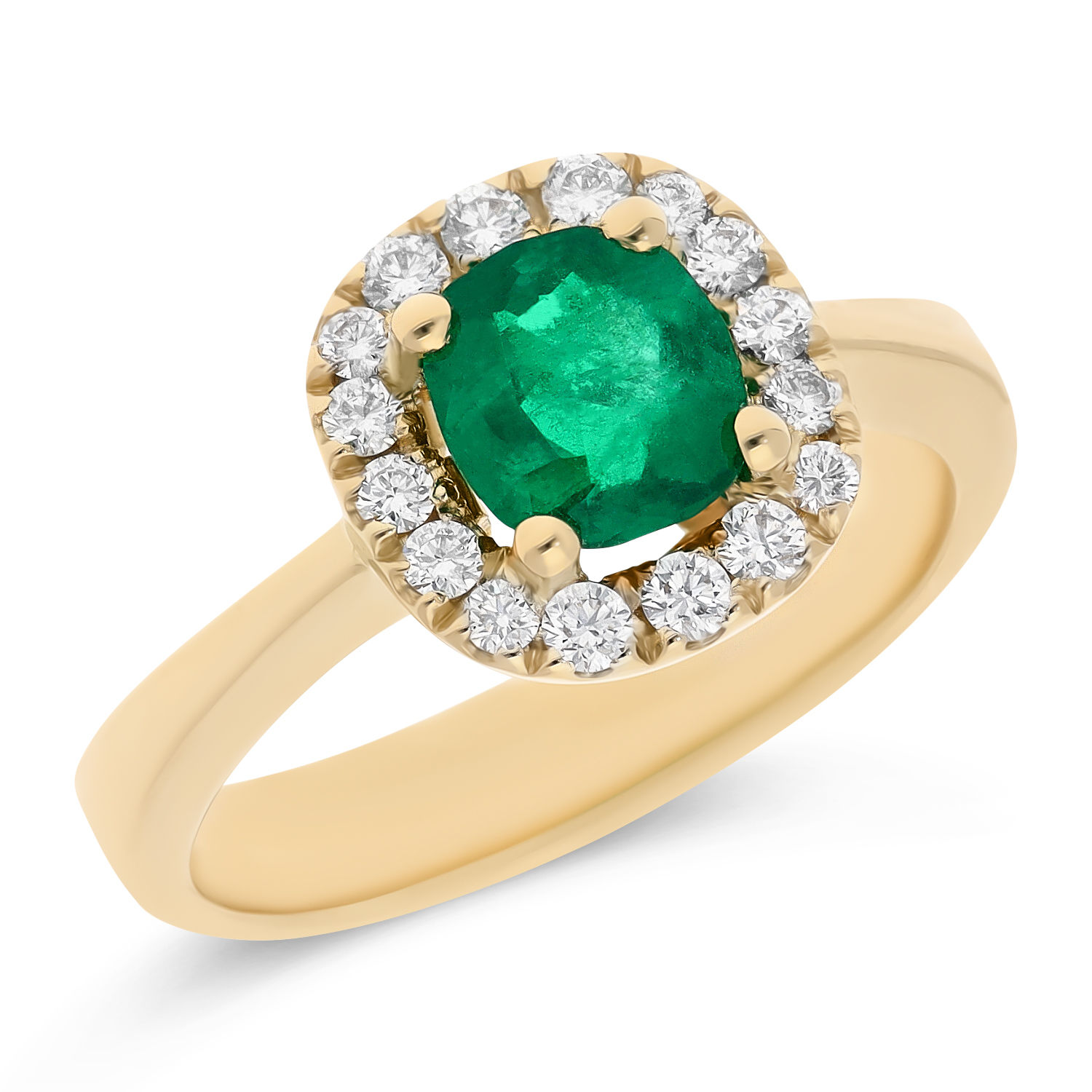 Bague émeraude et diamants