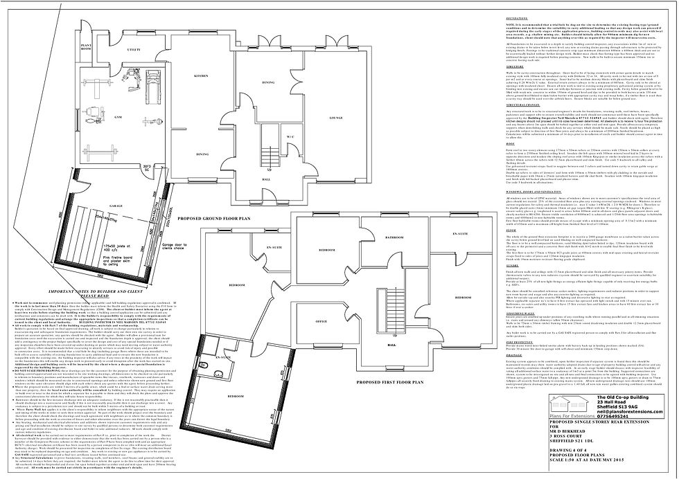 Plans - Proposed Floor Plans