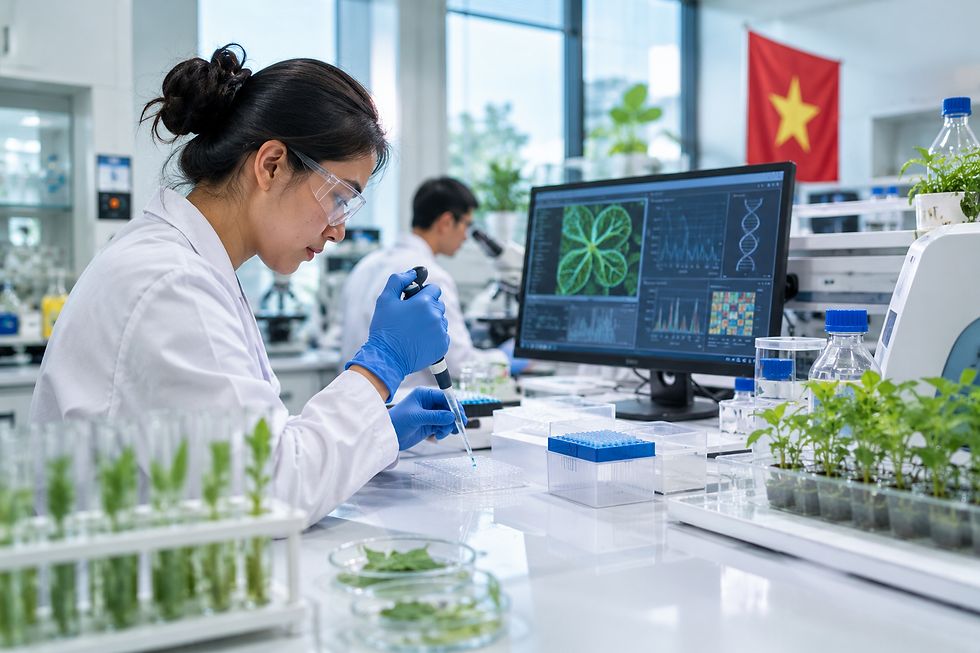 Vietnam wants biotech at 7% of GDP by 2030. The bottleneck sits between the lab and the market