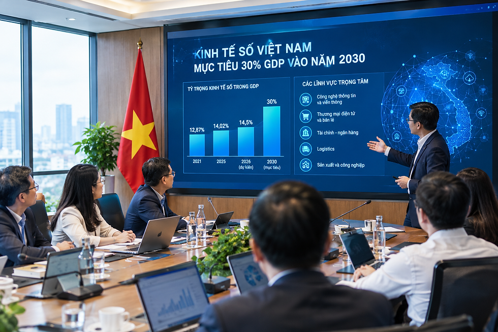 Vietnam's digital economy is 14% of GDP. Reaching 30% starts with agreeing how to count it
