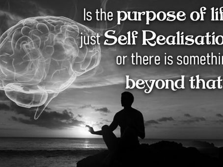 Is the purpose of life just Self-realisation or there is something beyond that?