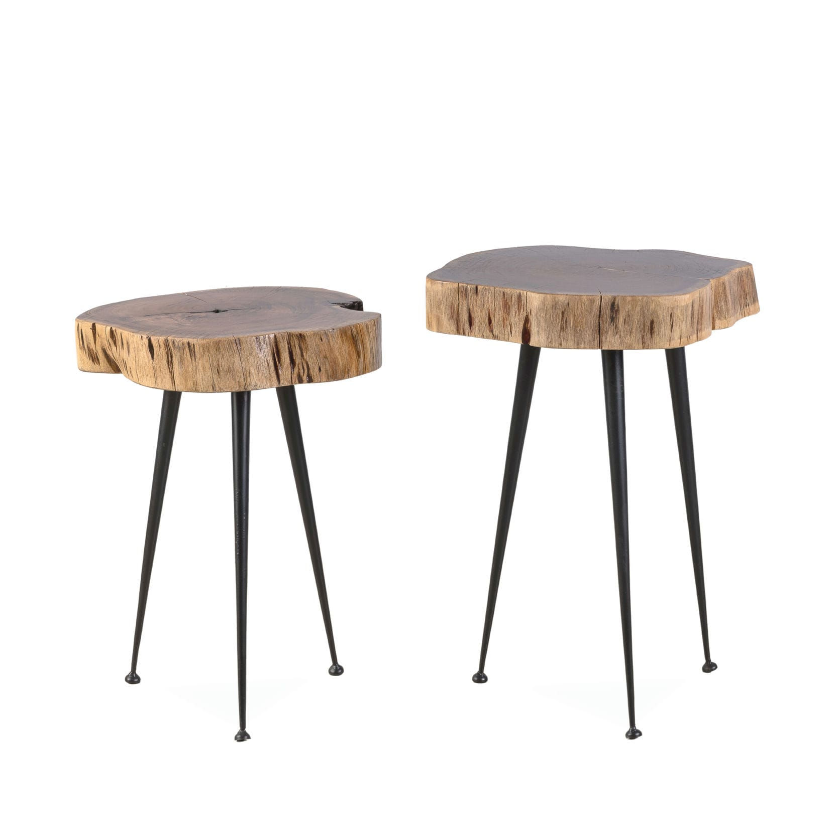 Cordie Solid End Grain Side Table Set of 2