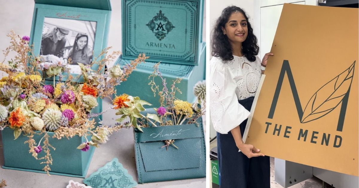 Startups like The Mend are rewriting the future of packaging by transforming waste — from banana peels to coffee grounds — into biodegradable alternatives.