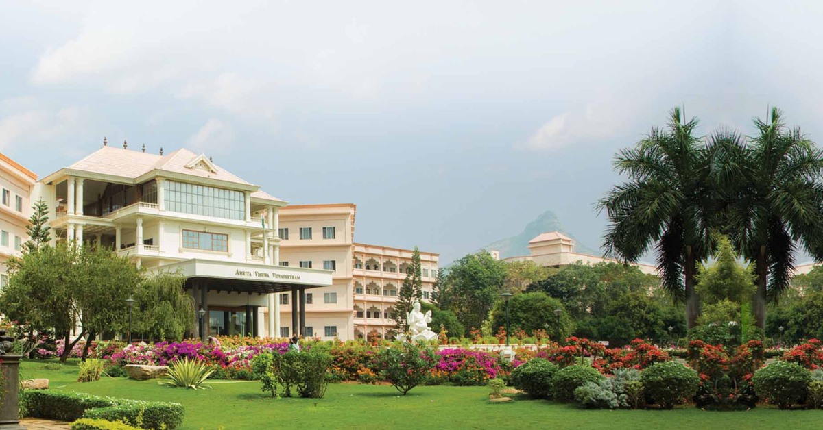 Amrita Vishwa Vidyapeetham features green roofs, permeable pavements, and urban gardens. Picture source: Amrita Vishwa Vidyapeetham