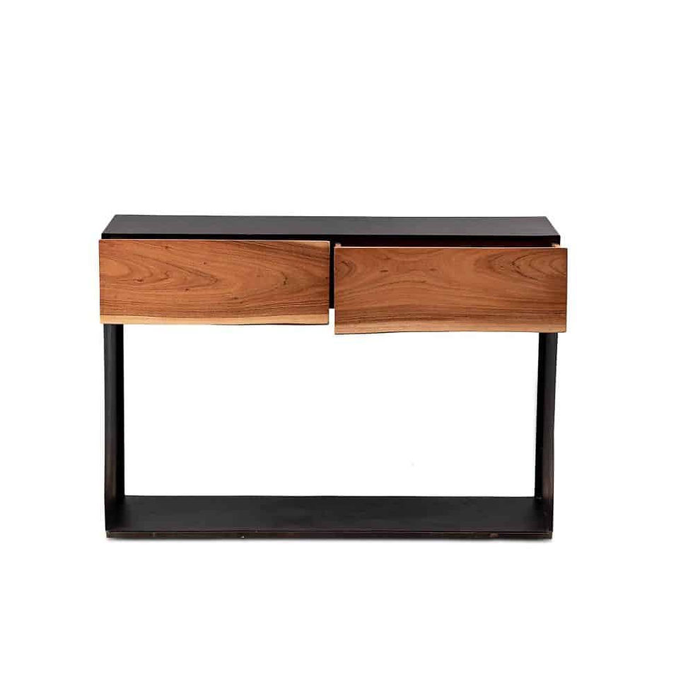 Thumbnail: Nature Edge Acacia Wod Metal Console Table