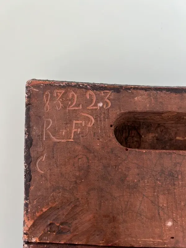 Miniature : Ancien modèle de fonderie en bois - numéroté R•F 83223 - pièce industrielle