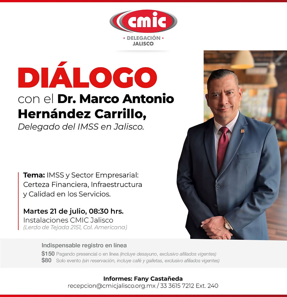 Diálogo con el Dr. Marco Antonio Hernández Carrillo, Delegado del IMSS en Jalisco