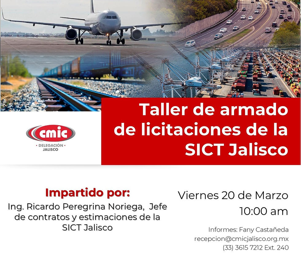 Taller de armado de licitaciones de la SICT Jalisco