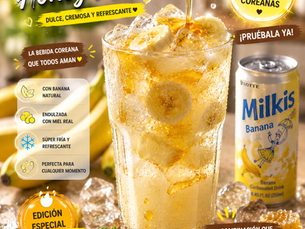 BANANA HONEY MILKIS: La Combinación Coreana Más Cremosa y Reconfortante