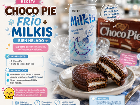 Choco Pie Frío + Milkis Bien Helado